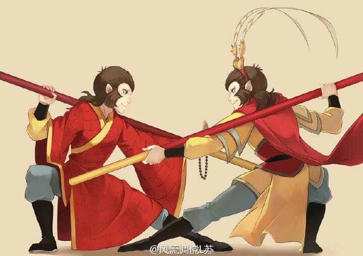 我乃花果山水帘洞齐天大圣孙悟空!最后三幅图不就是我们自己吗?