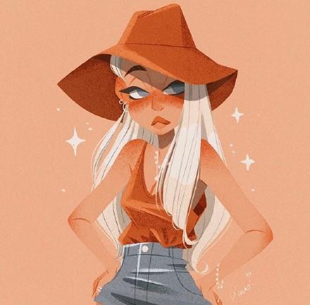 她的作品色彩素雅,绘画的人物鲜活立体,自然感超强!