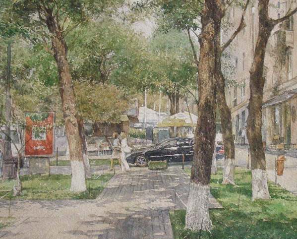 美图素材:水彩室外精美场景插画集分享,喜欢这类图吗?