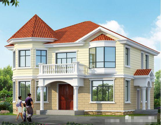 两款精美的二层小别墅,华丽的欧式风格招人喜欢