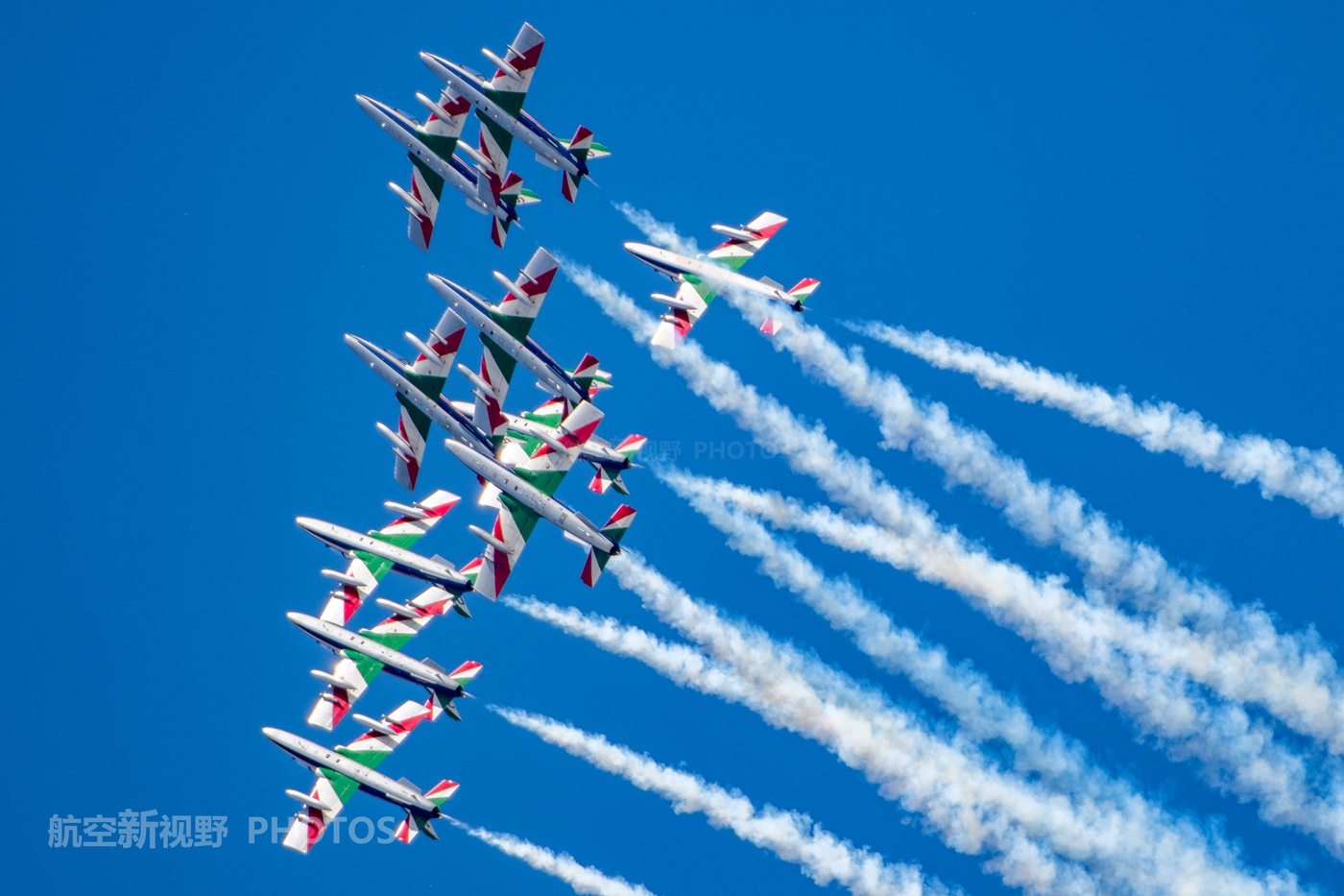 世界各国空军飞行表演队 最擅长空中密集编队的就是三色箭