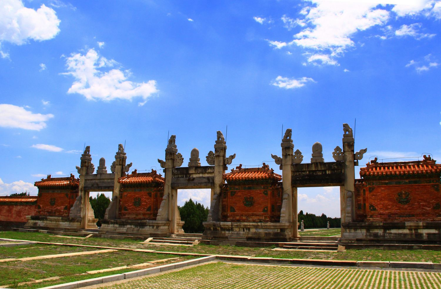 河北唐山遵化清东陵风景古迹实拍