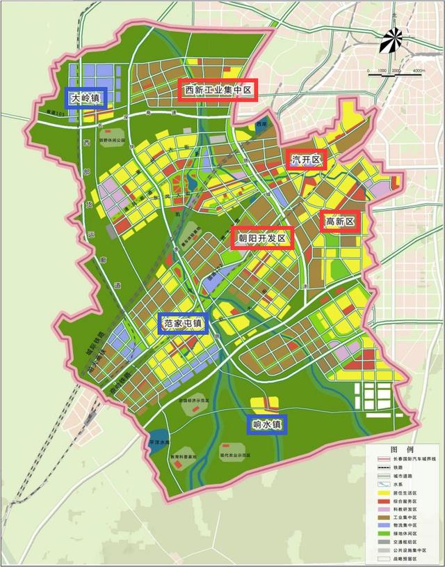 长春市最新规划图高清图片