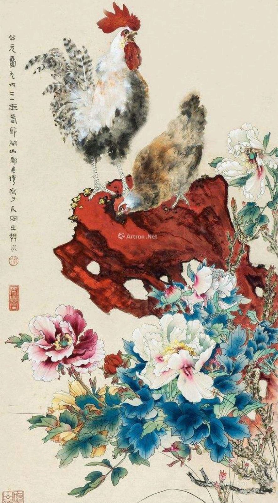 现代著名工笔画大师郑乃珖,精品作品欣赏!