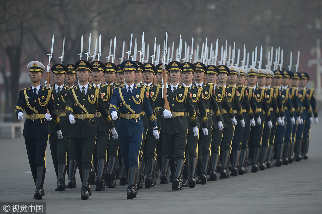 北京卫戍区仪仗队图片