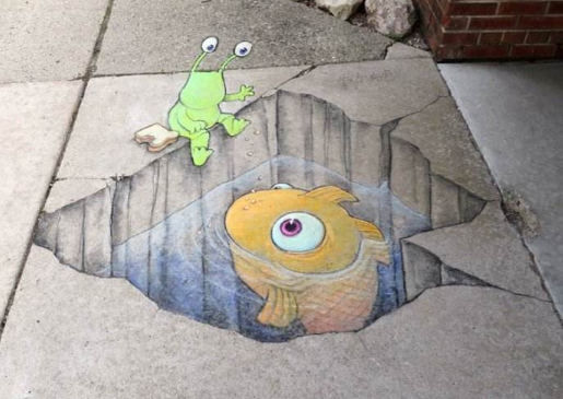 6张地板3d彩绘你见过几个,图5太认真,图6太逼真