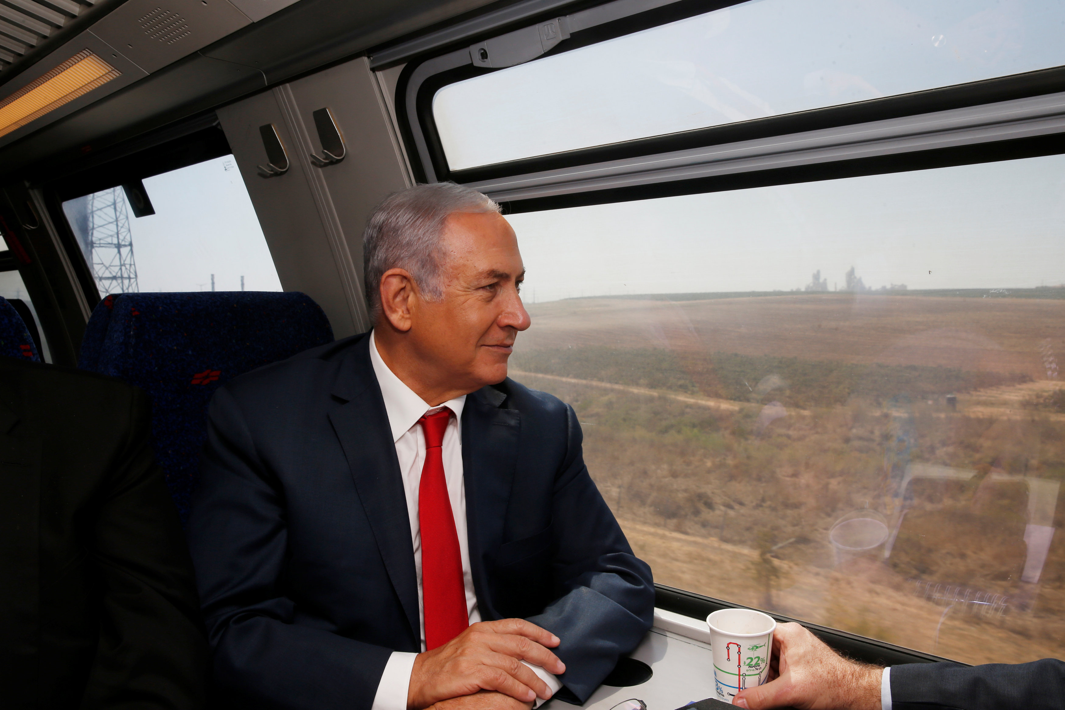 以色列首条快速铁路举行通车仪式(6)