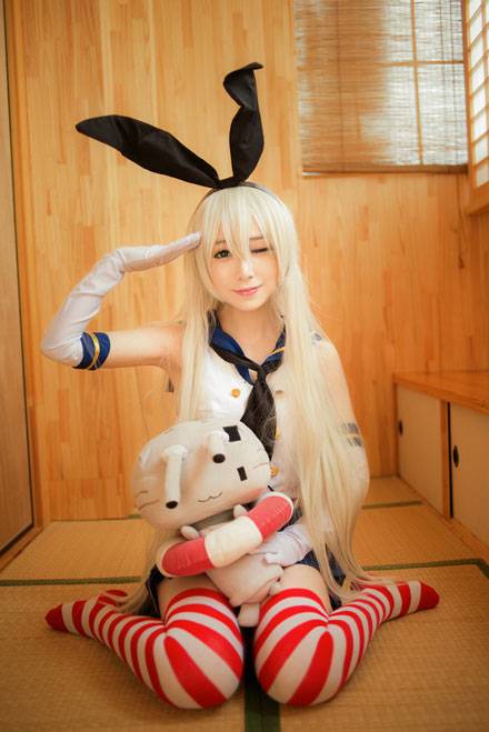 《舰队collection》岛风cos 可爱迷人的驱逐舰!