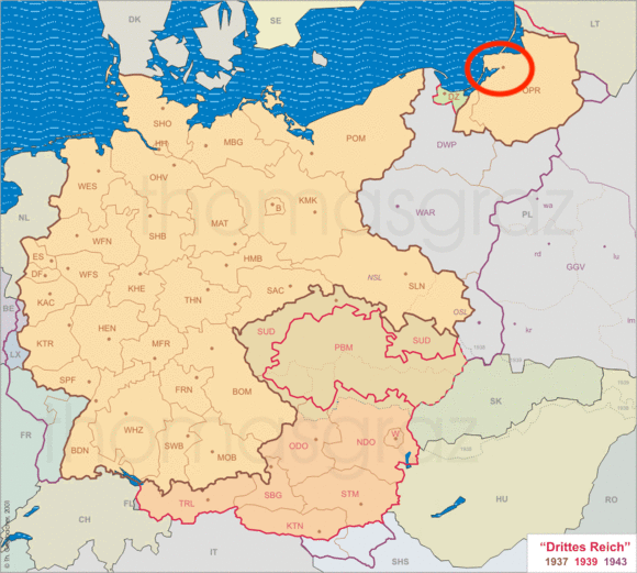 苏联西扩的领土 1945年8月,根据波茨坦协定,这块儿原属于德国东普鲁士