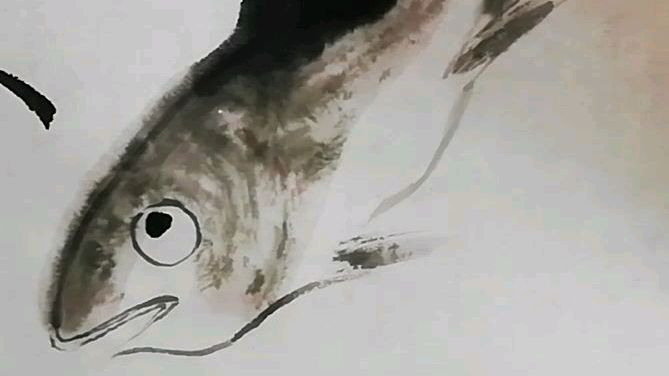 八大山人游鱼图的具体临摹步骤以及我的学习体会