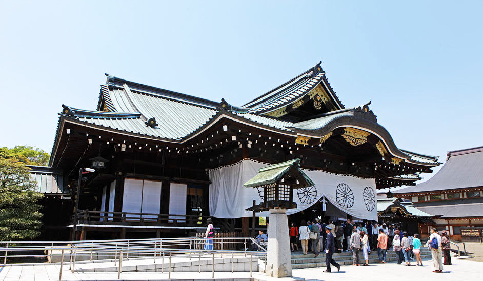 日本靖国神社俯瞰图图片