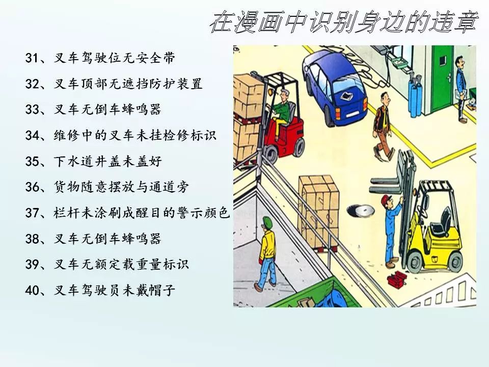 安全辨识找找茬,看看你能找出这些图里的安全隐患吗
