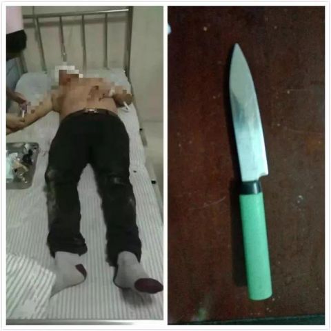 都昌汪墩一男子持刀捅人,警民携手缉拿凶手