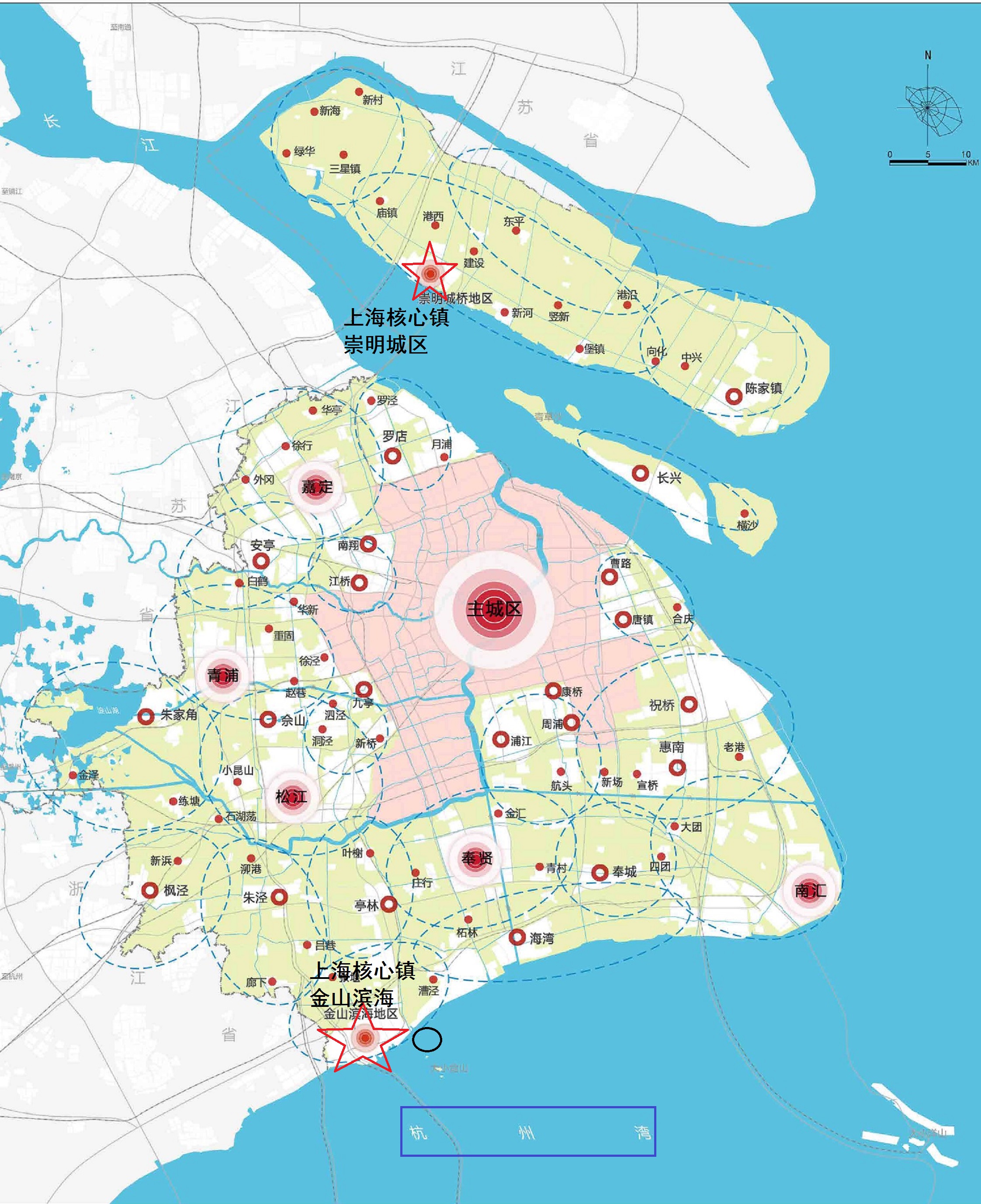 金山区街镇划分地图图片