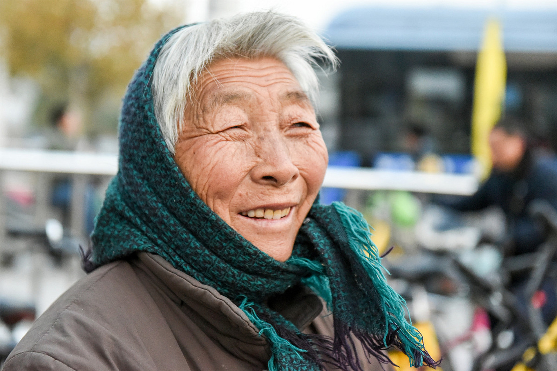 慈祥老人图片 笑脸图片