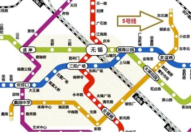 无锡地铁线5号线路图图片