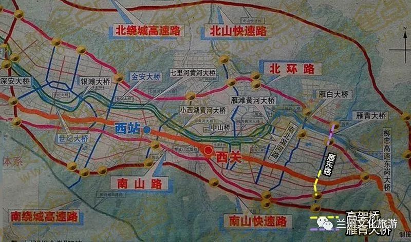 兰州绕城高速线路图图片