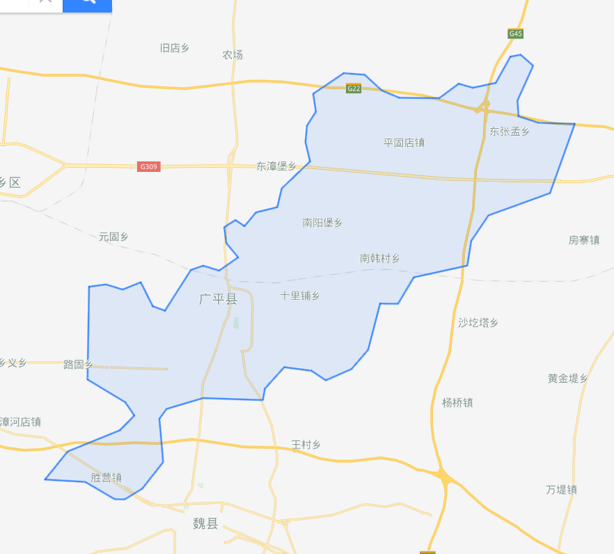 广平县城街道地图图片