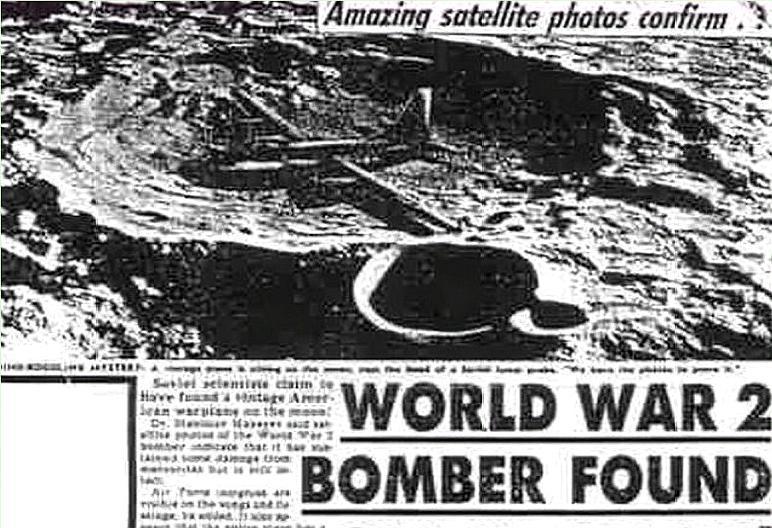 月球背面有一架美军二战战斗机,怎么上去的?和百慕大三角有关?