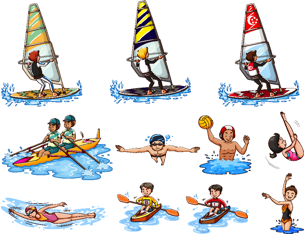 体育健身体育运动系列墙绘彩绘素材2