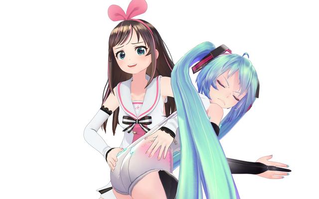 初音和绊爱梗图图片