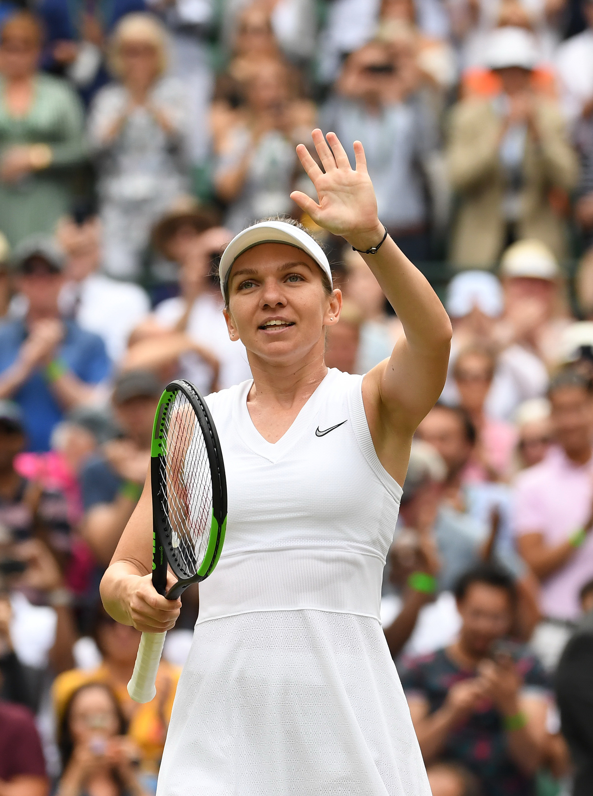 新华社照片,伦敦,2019年7月9日    (体育)(1)网球——温网:哈勒普晋级