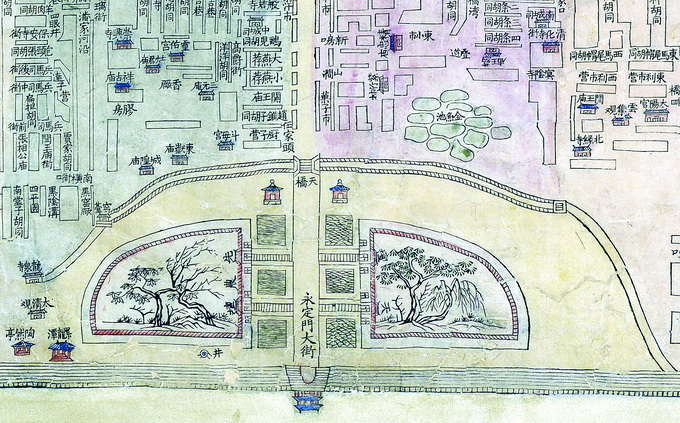 老北京天桥商业发展离不开乾隆的铺垫,龙须沟也随之起伏几经改造