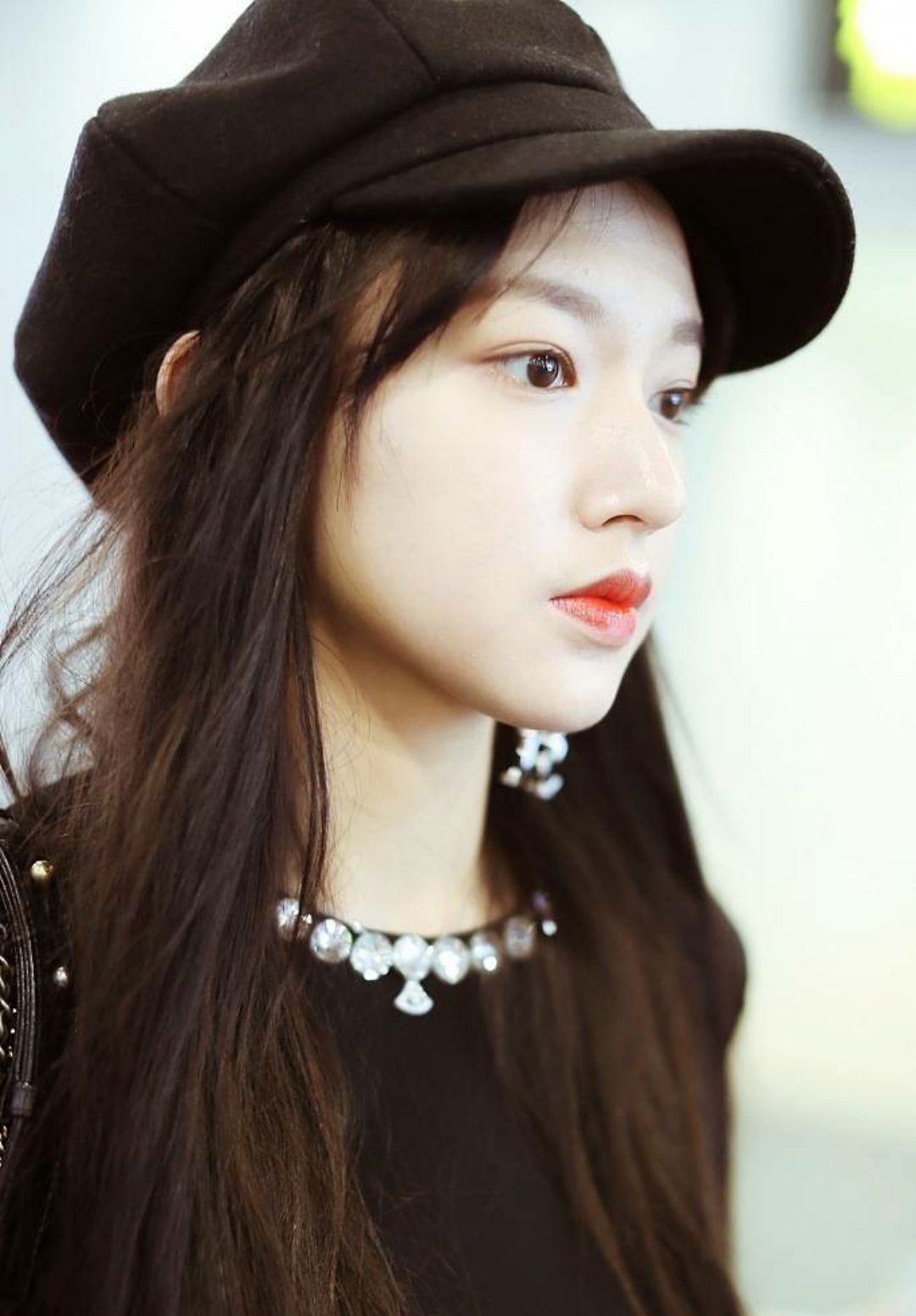 谁说"铁刘海"才是程潇标配,没有刘海原来这么美,心动的感觉