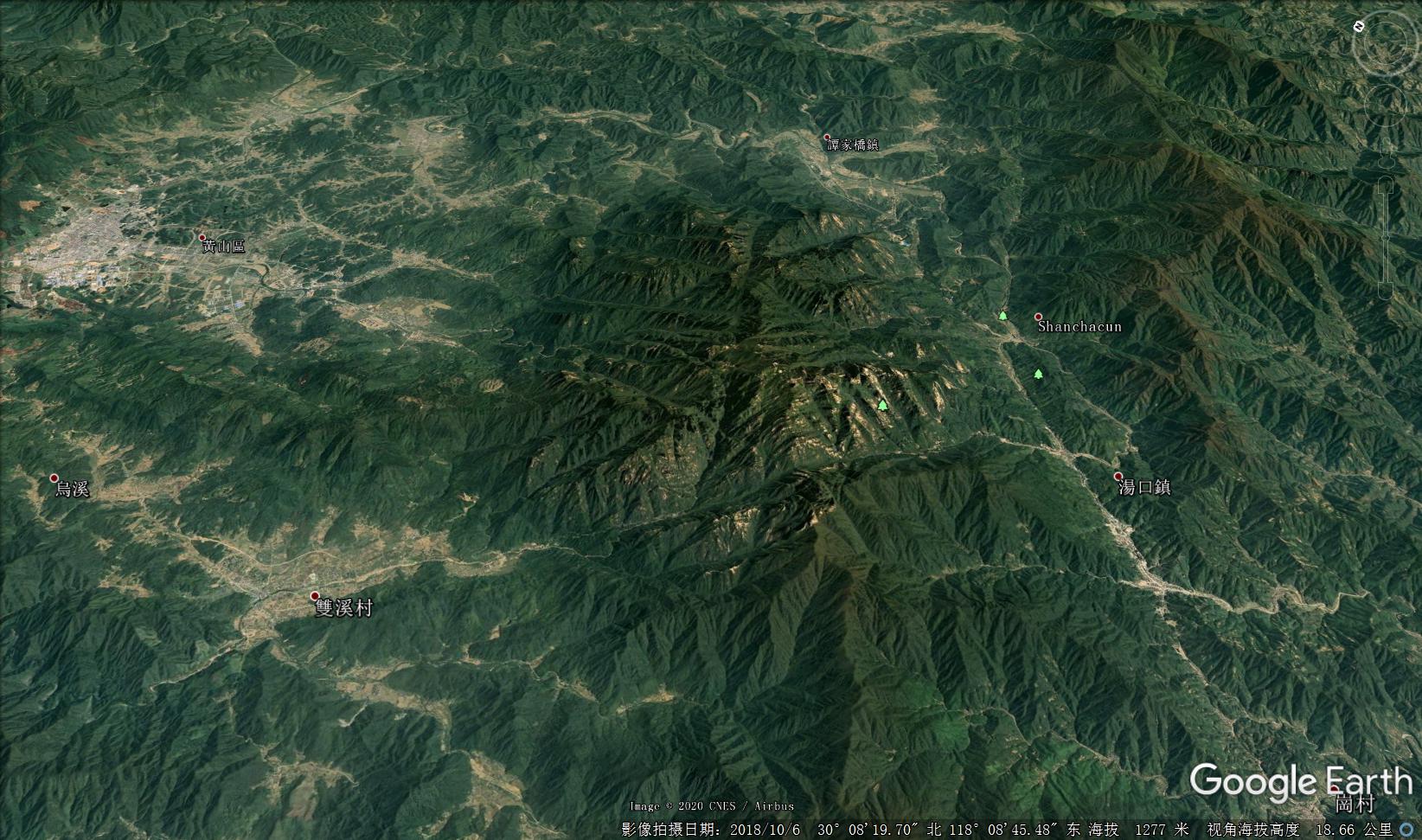安徽省黄山地形图