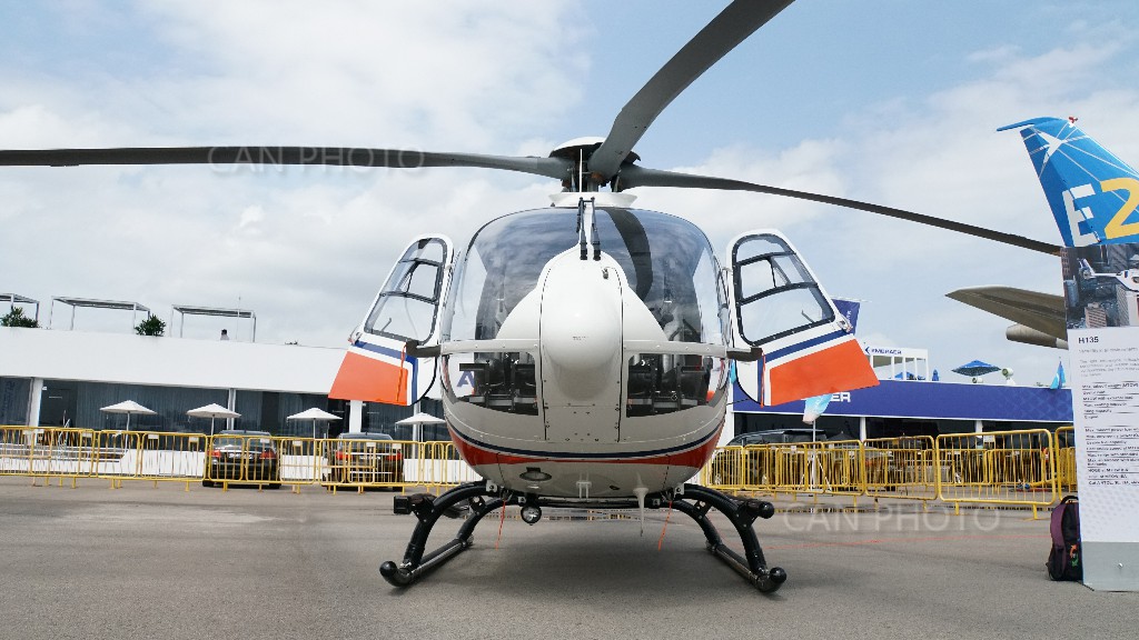 空客h135最新款亮相新加坡航展 买家为捷德航空