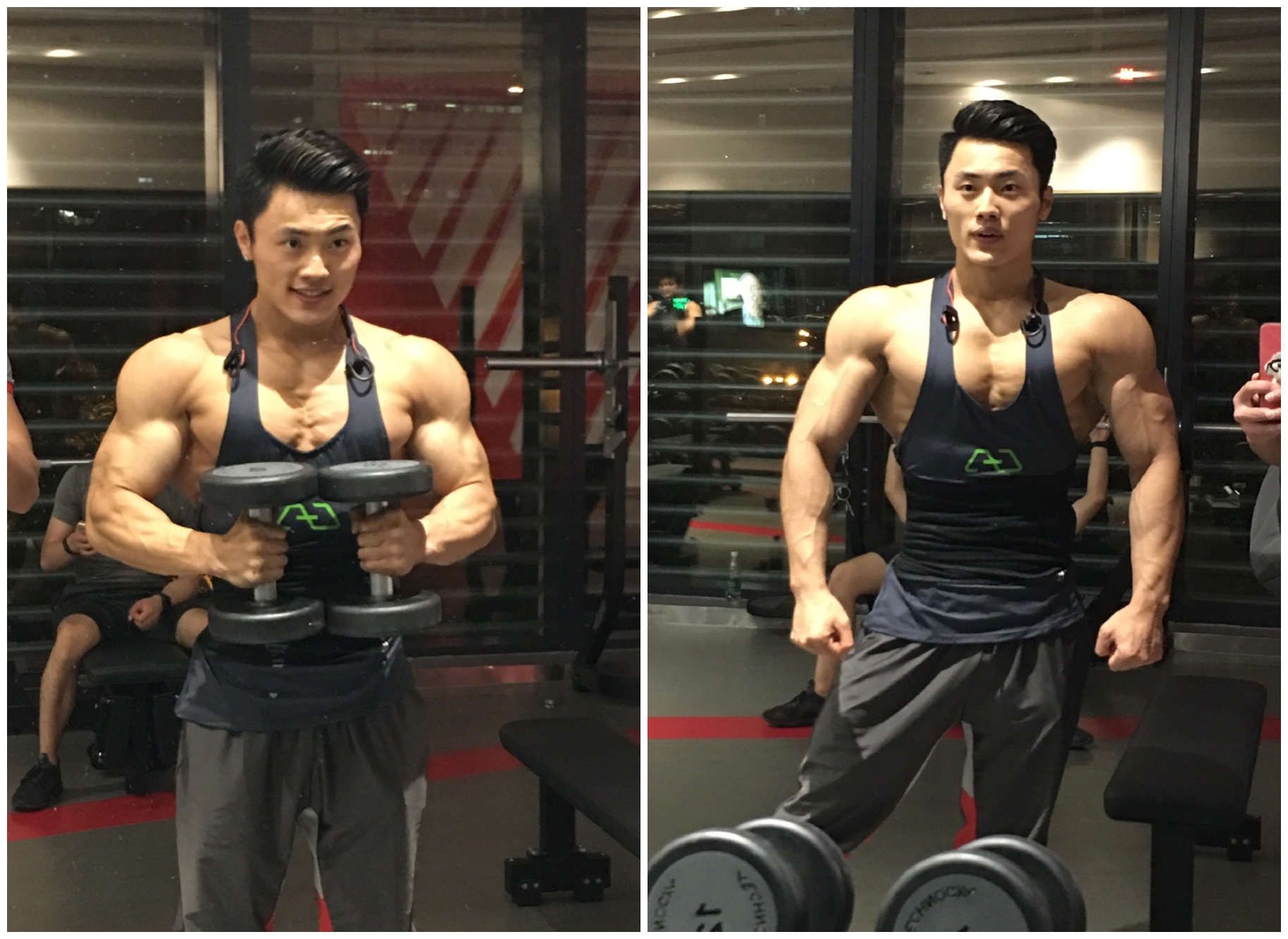 白羊座肌肉型男打造倒三角身材,麒麟臂和八块腹肌十分
