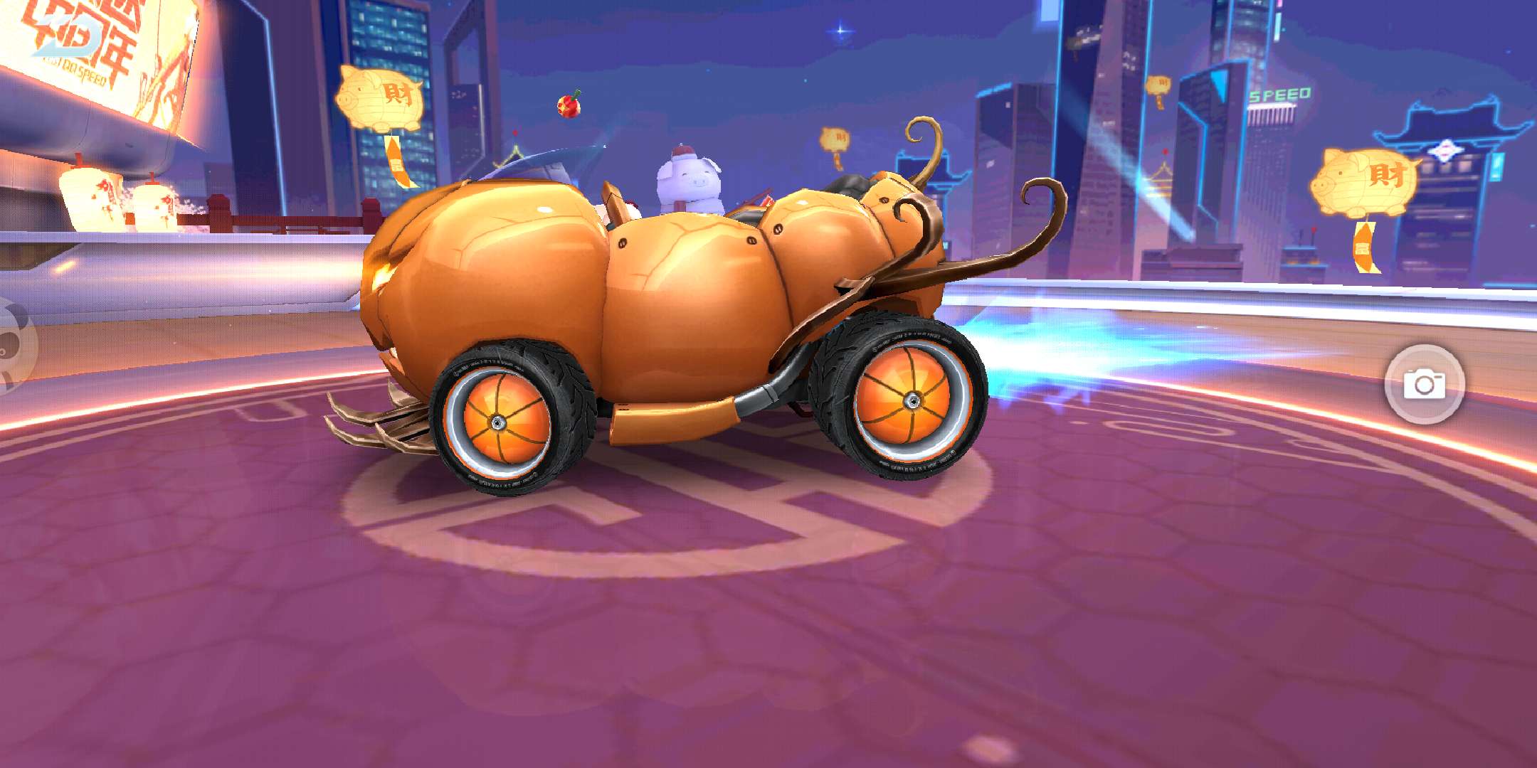 qq飞车手游:c车中的神车,南瓜车