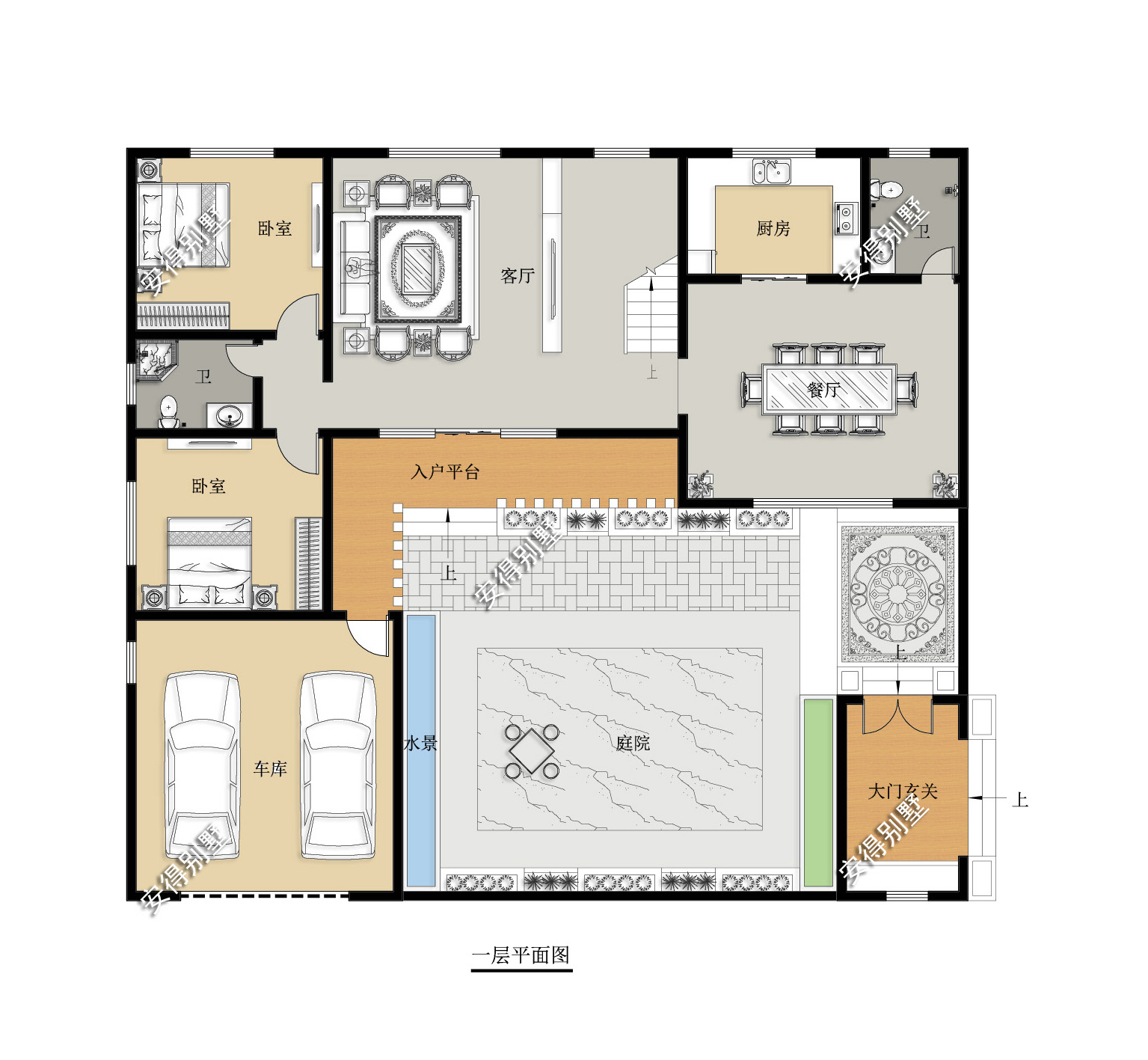 不建三合院四合院,那就建一栋古色古香的庭院别墅,农村建房典范