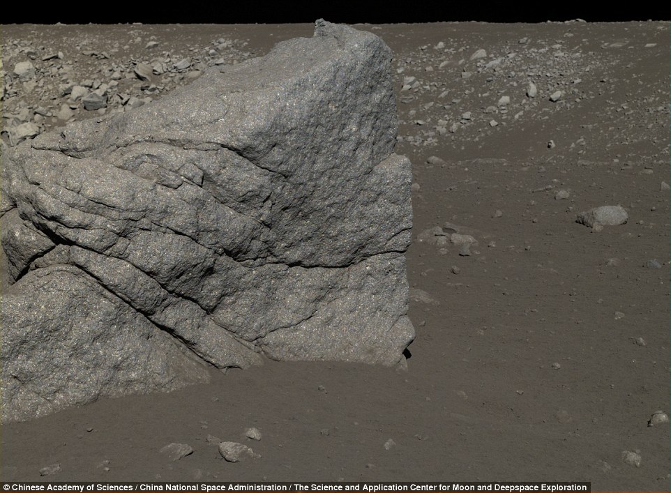 嫦娥三号拍摄了迄今为止最清晰的新型月球岩石照片(多图)