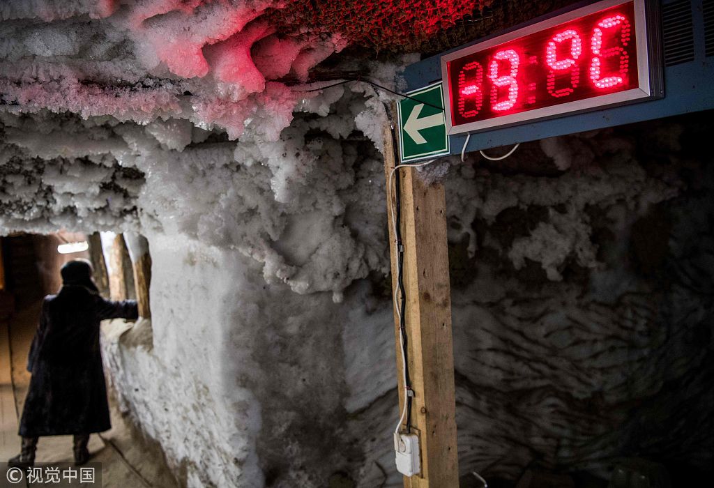 探访俄罗斯"永久冻土博物馆" 恒温零下9度仿佛进了大冰柜