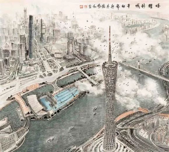 邮票上的羊城"老八景"和国画中的"新八景",你见过吗?