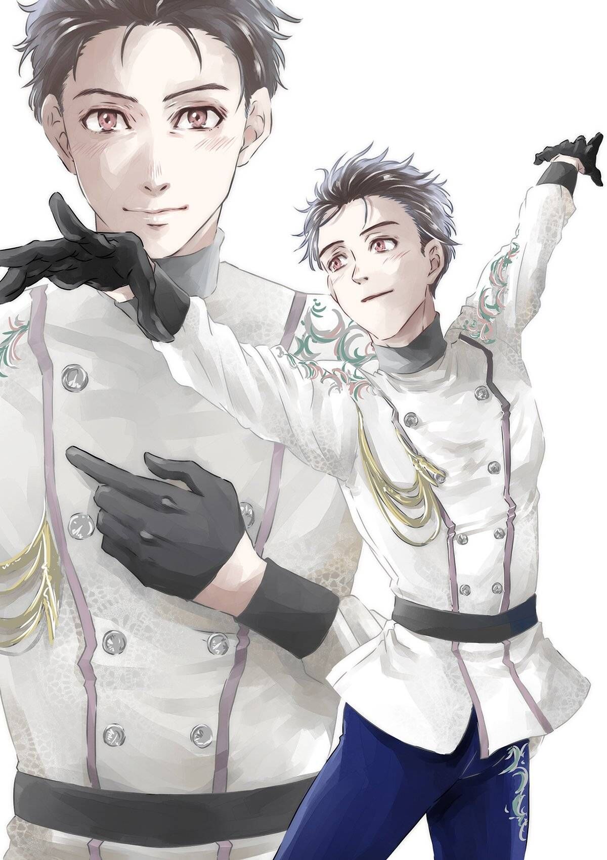 今日份的维勇插画不可错过,又苏又帅又撩人的花样滑冰王子