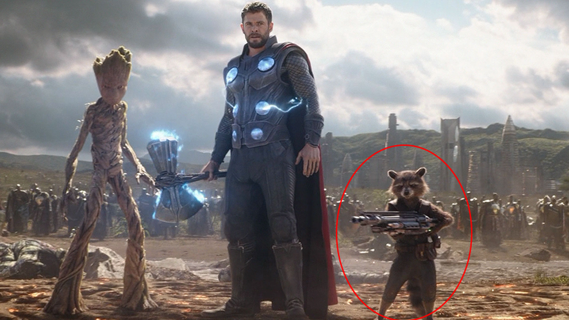 组成了cp,一同与矮人协助制造了可以打败灭霸的新武器"风暴破坏者",你