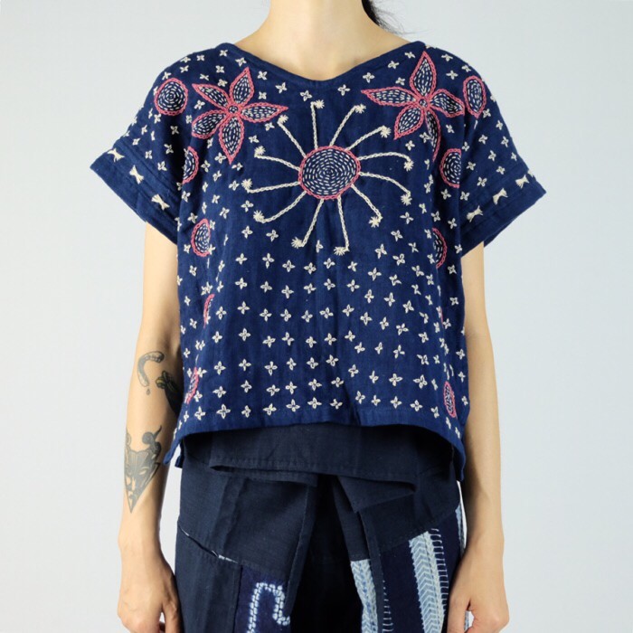 刺子绣4:漂亮的刺子绣服饰,刺绣针法很简单,配色很重要