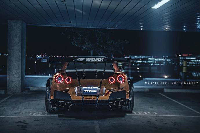 价值一百万美元定制gtr-r35,引擎是由黄金打造成,起名哥斯拉!