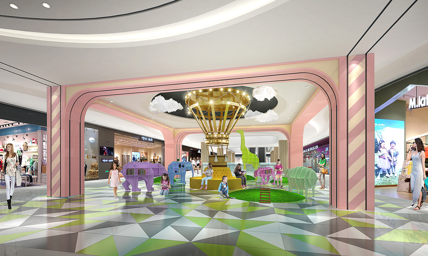 嘉兴yintai place以游船为主题打造江南韵味购物中心