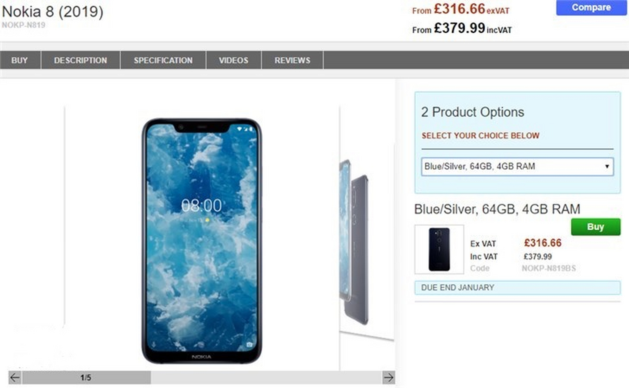 今日,诺基亚x7国际版(诺基亚8.1)已经陆续在国外开售.