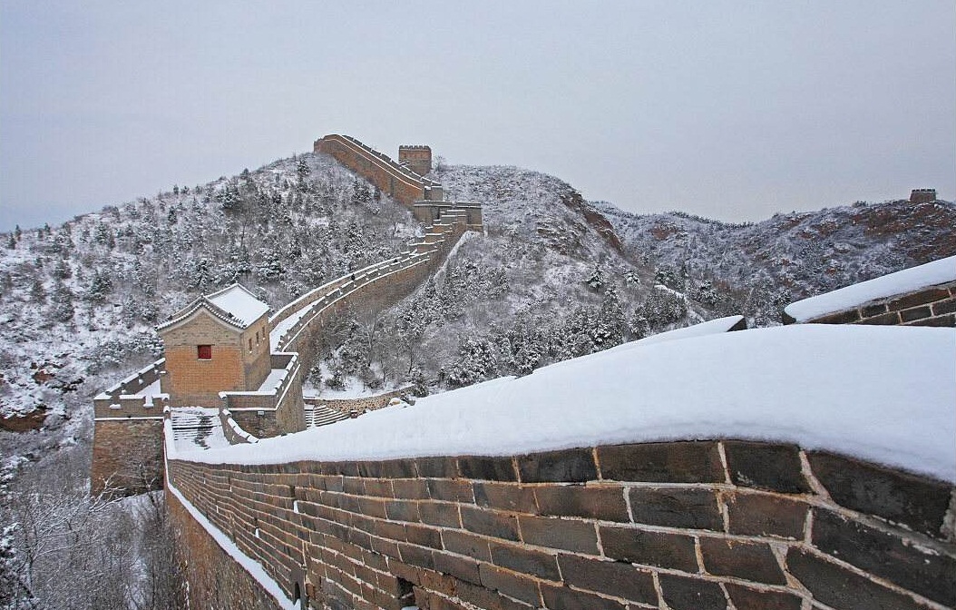 金山岭雪景,最美的长城,最美的遇见