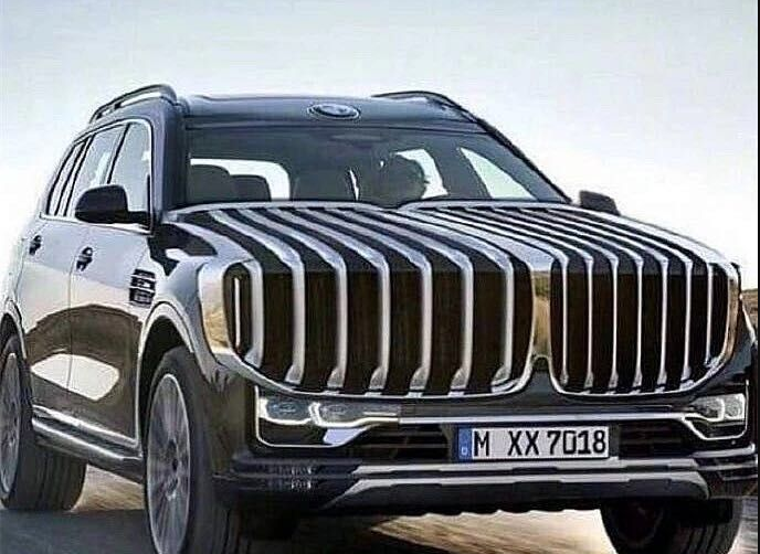 比奥迪"大嘴"前脸还夸张,宝马7系大改款,以后靠大鼻子吃饭!