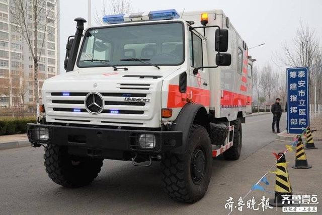 5g车载ct,全地形越野救护车落户泰安市立医院