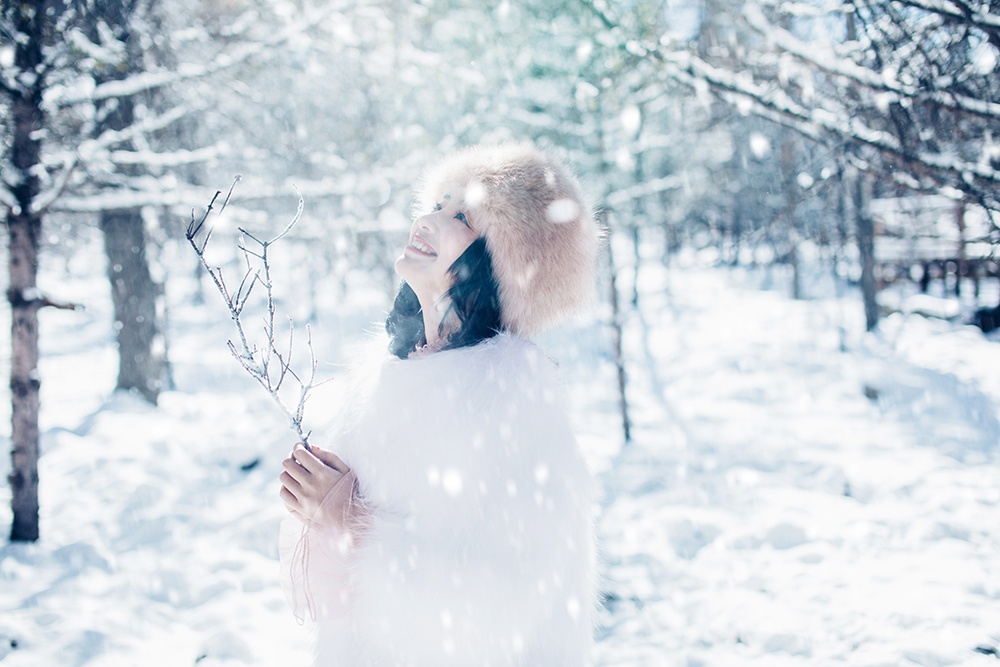 如何拍出雪花飞舞的动感?