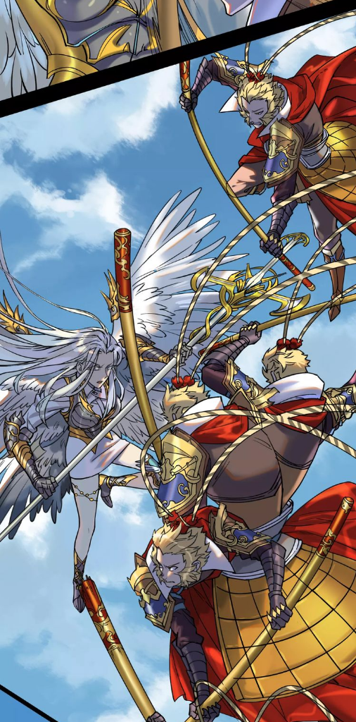 阎王不高兴:视觉享受,齐天大圣血洗天堂,加百列圣光审判