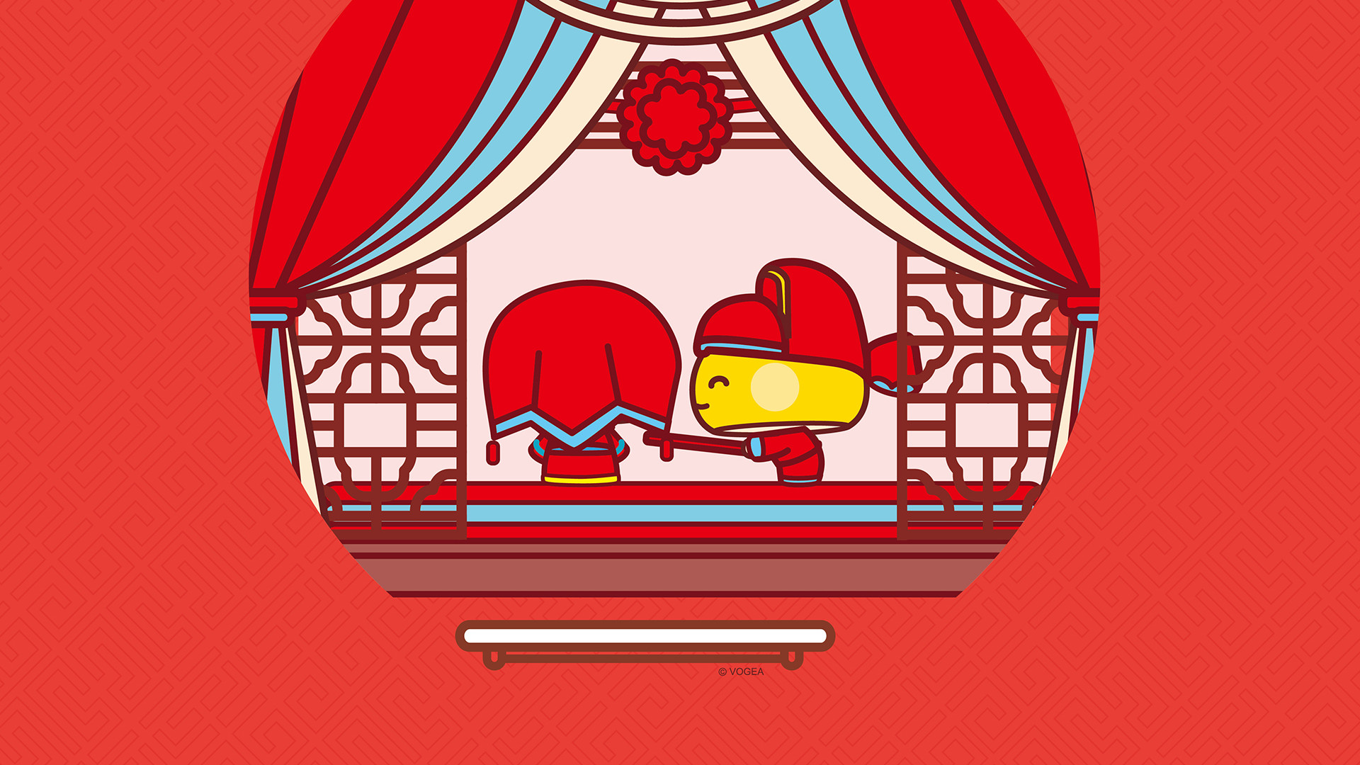 mogoo蘑菇点点滴滴中式婚礼电脑桌面图片,分辨率为1920x1080