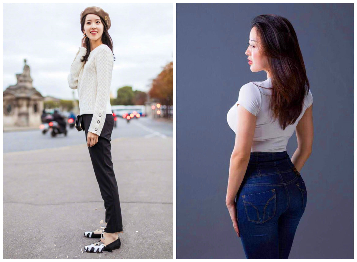 从臀部来说章泽天小巧,而涉事女主却显着非常突出.