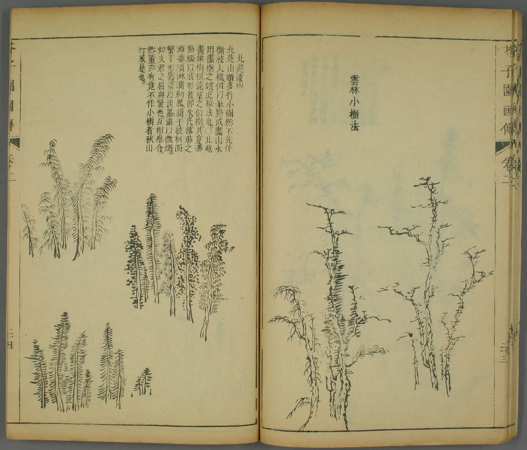 《芥子园画谱》山水篇之树谱精选高清图,学山水不可不读!